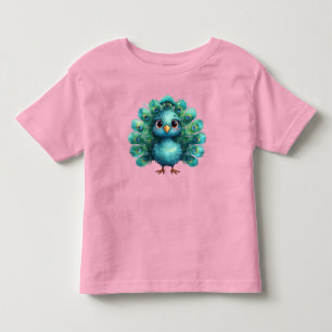 Camiseta De Bebé Fantasia encantadora Pavón azul caprichoso