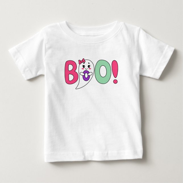 Camiseta De Bebé fantasma adorable (Anverso)