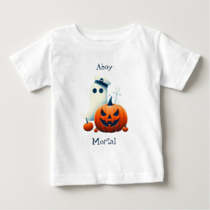 Camiseta De Bebé Fantasma/calabazas de Halloween, cuestas, náuticas