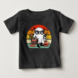 Camiseta De Bebé Fantasma Casual Divertido y Espeluznante de Hallow