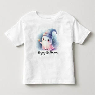 Camiseta De Bebé Fantasma de color de agua dulce de Halloween
