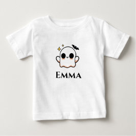 Camiseta De Bebé Fantasma de Halloween lindo personalizable 