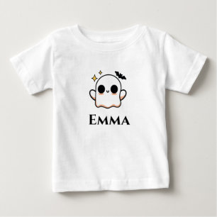 Camiseta De Bebé Fantasma de Halloween lindo personalizable