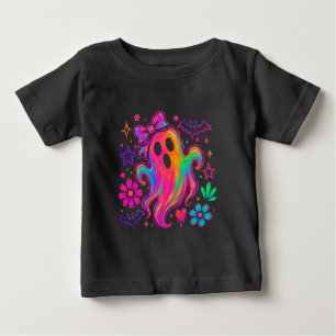 Camiseta De Bebé Fantasma de neón