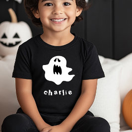 Camiseta De Bebé Fantasma espumoso y niños con nombres Halloween