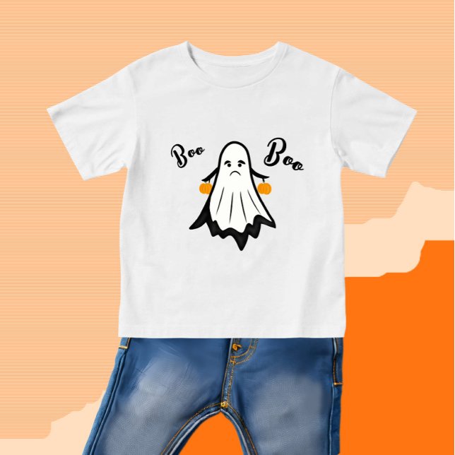 Camiseta De Bebé Fantasma fantasmal con calabazas (Subido por el creador)