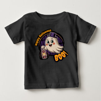 Camiseta De Bebé Fantasma Feliz de Halloween – Espíritu Linterna Bo