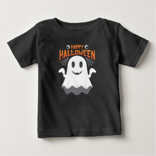 Camiseta De Bebé Fantasma feliz Halloween