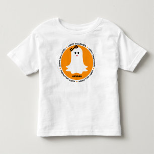 Camiseta De Bebé Fantasma femenino Halloween personalizado
