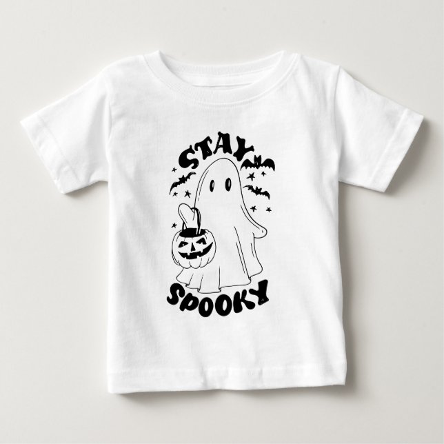 Camiseta De Bebé Fantasma inquieta (Anverso)
