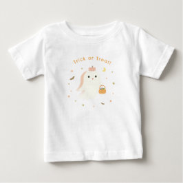 Camiseta de bebé fantasma 'Kawaii Trick or Treat'
