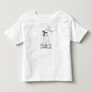 Camiseta De Bebé Fantasma lindo con Gorra de brujas Halloween perso