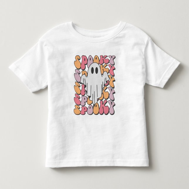 Camiseta De Bebé Fantasma retro fantasmal (Anverso)
