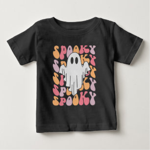 Camiseta De Bebé Fantasma retro fantasmal