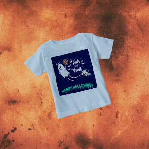 Camiseta de bebé fantasma 'Truco o trato'