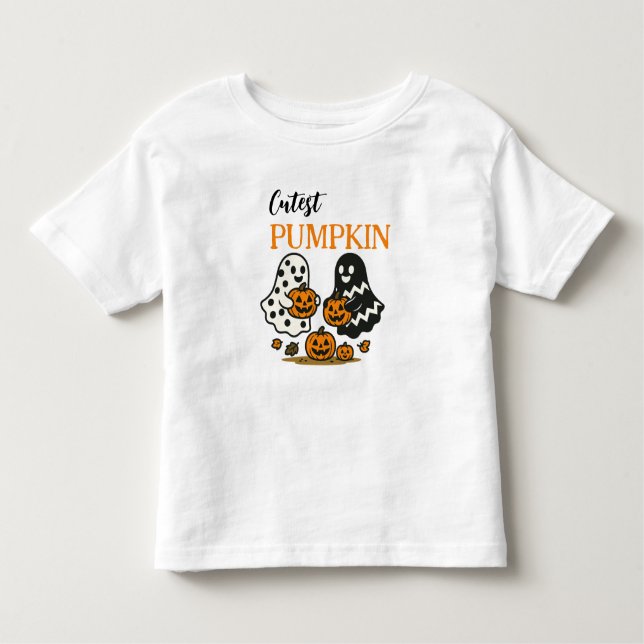 Camiseta De Bebé Fantasmas de calabaza cutáneas (Anverso)