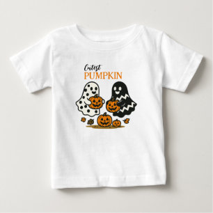 Camiseta De Bebé Fantasmas de calabaza cutáneas
