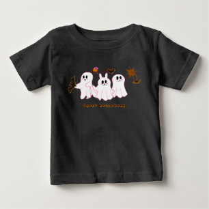 Camiseta de bebé   Fantasmas divertidos posando pa