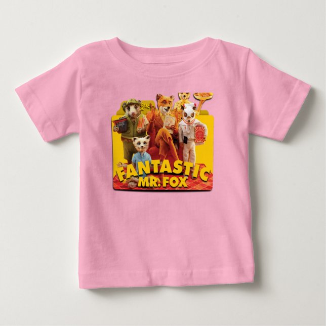 Camiseta De Bebé fantastic Mr fox (Anverso)