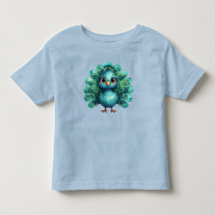 Camiseta De Bebé Fantástico pavo real azul caprichoso y lindo