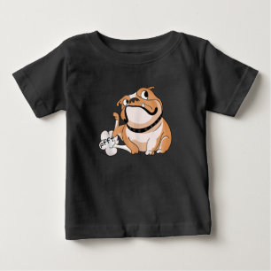 Camiseta De Bebé Faring Pitbull Lover Divertido Perro Bulldog Mamá