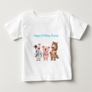 Camiseta De Bebé Farm animal birthday