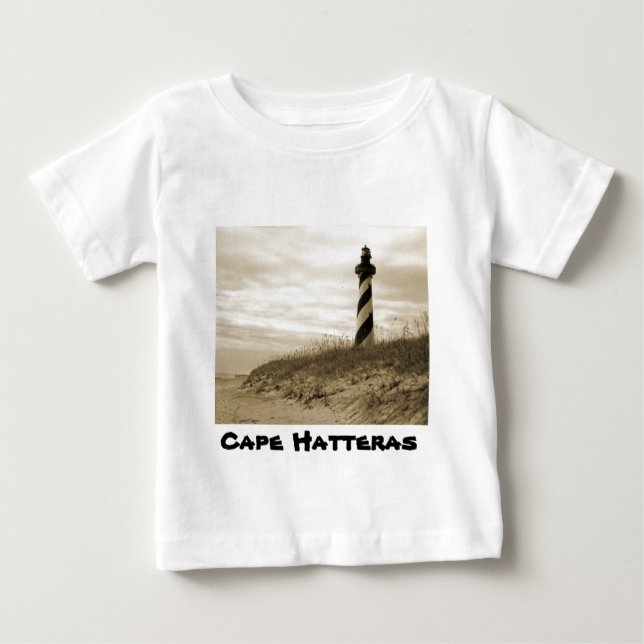 Camiseta De Bebé Faro de Cape Hatteras (Anverso)