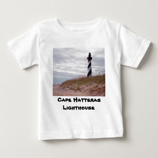 Camiseta De Bebé Faro de Cape Hatteras (Anverso)