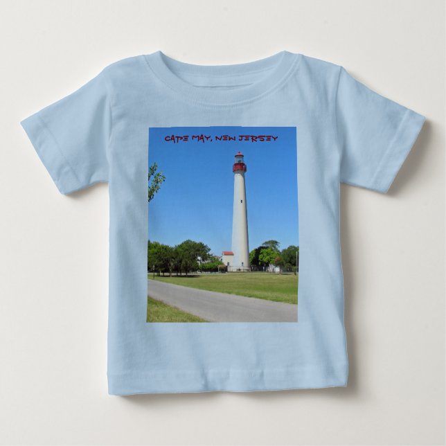 Camiseta De Bebé Faro de Cape May (Anverso)
