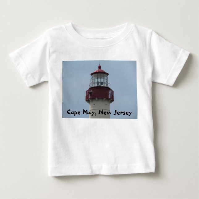 Camiseta De Bebé Faro de Cape May (Anverso)