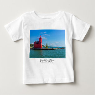 Camiseta De Bebé Faro de Holland Harbour Baby T-Shirt