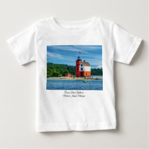 Camiseta De Bebé Faro de la isla redonda