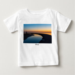 Camiseta De Bebé Faro de North Chicago al amanecer