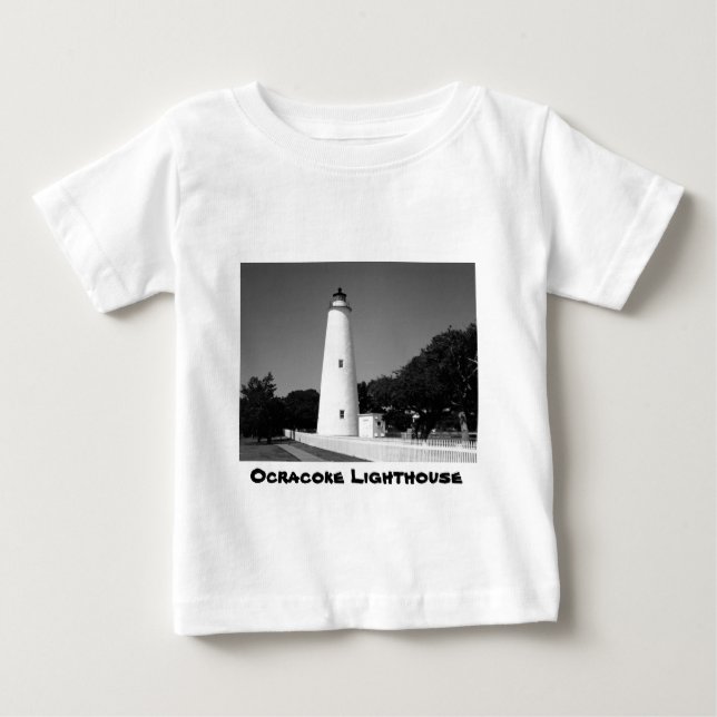 Camiseta De Bebé Faro de Ocracoke (Anverso)