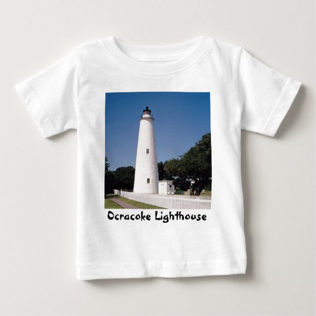 Camiseta De Bebé Faro de Ocracoke (Anverso)