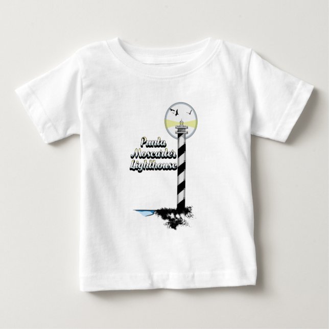 Camiseta De Bebé Faro de Punta Moscarter (Anverso)