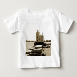Camiseta De Bebé Faro del Lago Erie