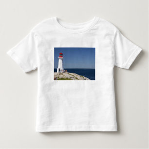 Camiseta De Bebé Faro en Peggy's Cove, Nueva Escocia, Canadá.
