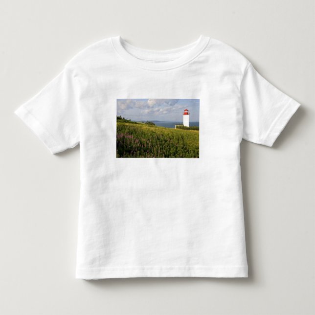 Camiseta De Bebé Faro en St. Martins, Nuevo Brunswick, (Anverso)