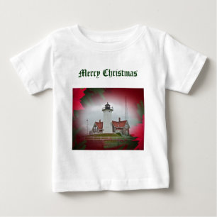 Camiseta De Bebé Faro Nobska Point navidades