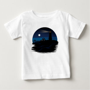 Camiseta De Bebé Faro - Noche
