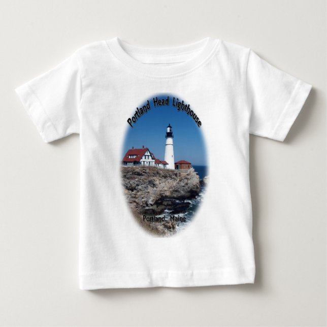 Camiseta De Bebé Faro principal de Portland (Anverso)