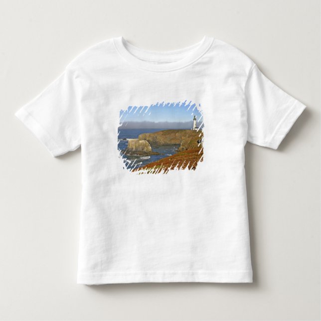 Camiseta De Bebé Faro Yaquina Head en Newport Oregon (Anverso)