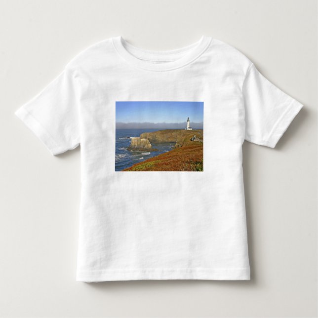 Camiseta De Bebé Faro Yaquina Head en Newport Oregon (Anverso)
