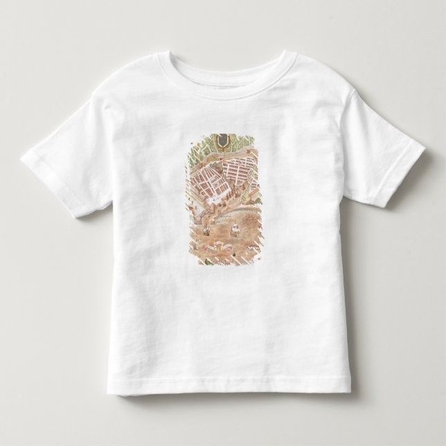 Camiseta De Bebé Fascimile de un plan de Le Havre (Anverso)