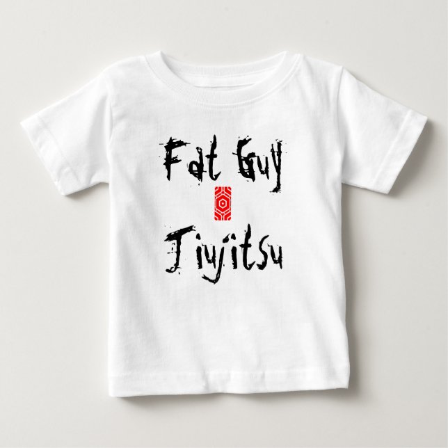 Camiseta De Bebé Fat Guy Jiujitsu Baby (Anverso)