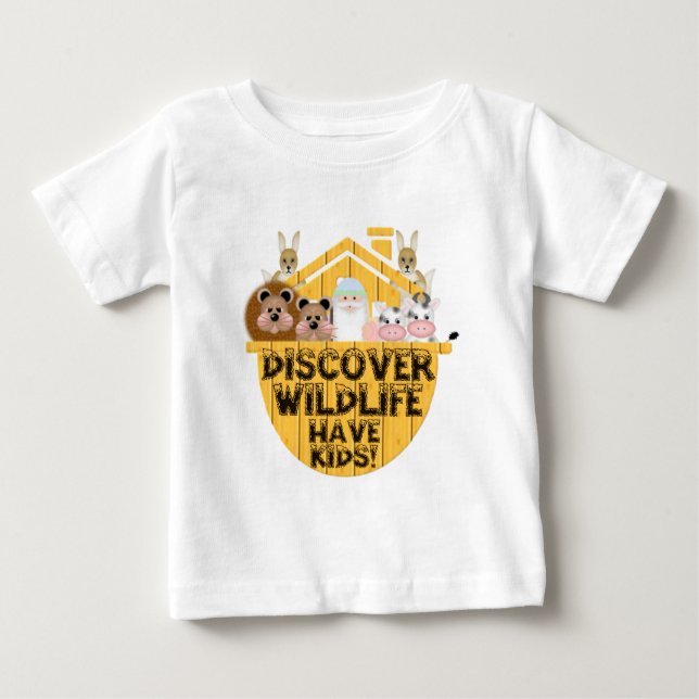 Camiseta De Bebé Fauna de la familia (Anverso)