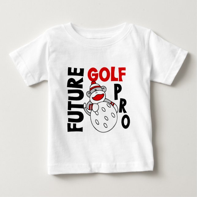 Camiseta De Bebé Favorable mono futuro del calcetín de golf (Anverso)