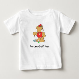 Camiseta De Bebé Favorable oso de peluche de golf