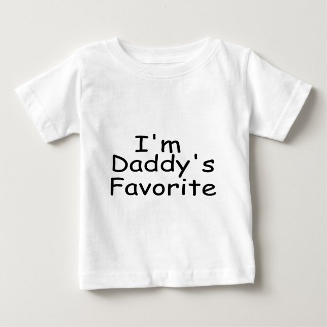 Camiseta De Bebé Favorito de Daddys (Anverso)